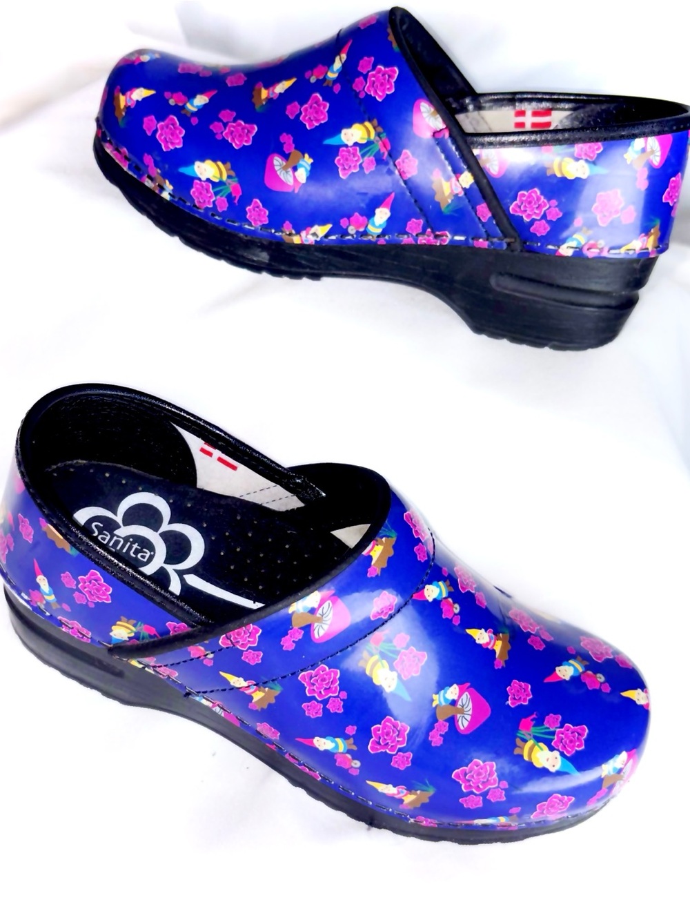 Sanita Dansko Gnome & Floral Clogs